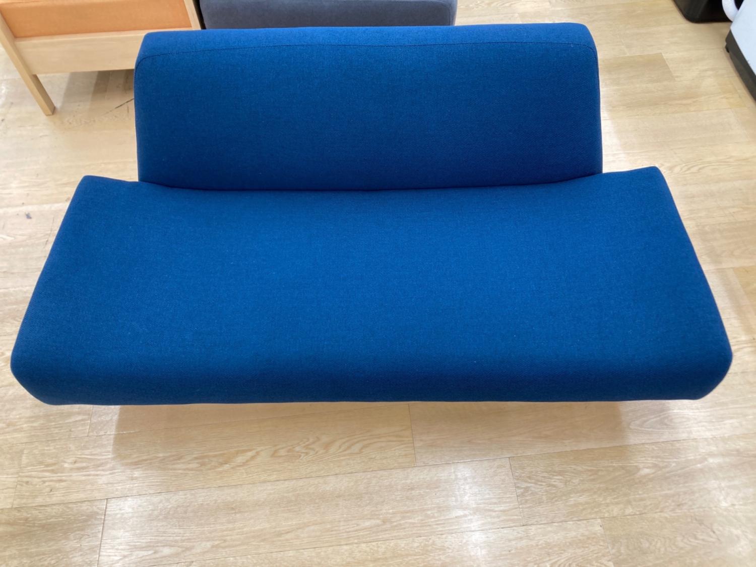 IDEE (イデー) 2人掛けソファー ネイビー ファブリック AO｜トレファク