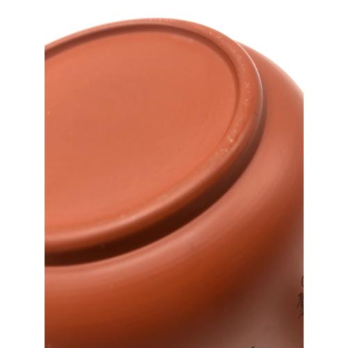 常滑焼 (トコナメヤキ) 朱泥彫込急須 歌川広重【東海道五十三次】「保土ヶ谷」 新町橋 伝統工藝士 吉川雪堂 作