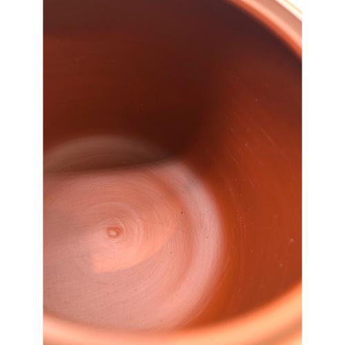 常滑焼 (トコナメヤキ) 朱泥彫込急須 歌川広重【東海道五十三次】「江尻」三保遠景 伝統工藝士 吉川雪堂 作