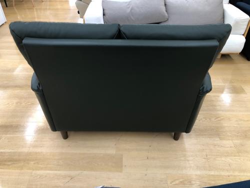 sheer (シアー) 2人掛けソファー グリーン  合皮 グレース