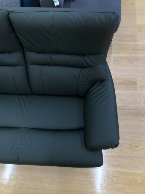 sheer (シアー) 2人掛けソファー グリーン  合皮 グレース