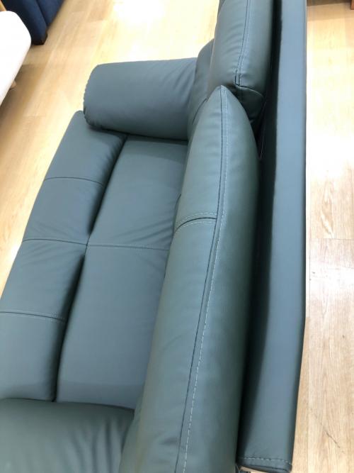 sheer (シアー) 2人掛けソファー グリーン  合皮 グレース