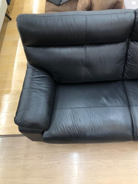 ニトリ 3人掛けソファ(ルーチェ2LT KD BK)｜トレファクONLINE