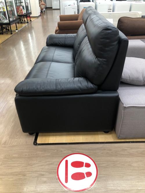 ニトリ 3人掛けソファ(ルーチェ2LT KD BK)｜トレファクONLINE