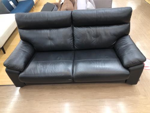 ニトリ 3人掛けソファ(ルーチェ2LT KD BK)