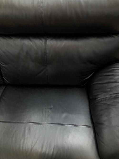 ニトリ 3人掛けソファ(ルーチェ2LT KD BK)