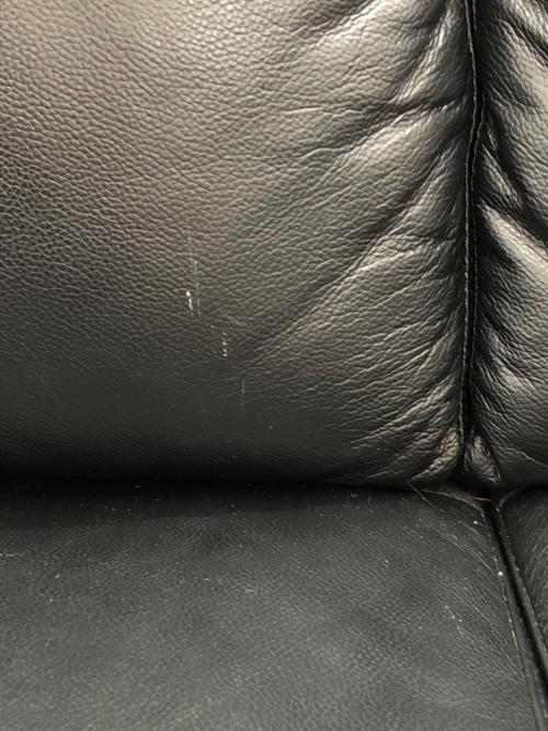 ニトリ 3人掛けソファ(ルーチェ2LT KD BK)