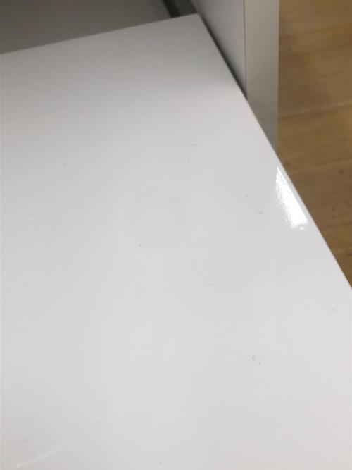 ニトリ　3枚扉キッチンカウンター ホワイト