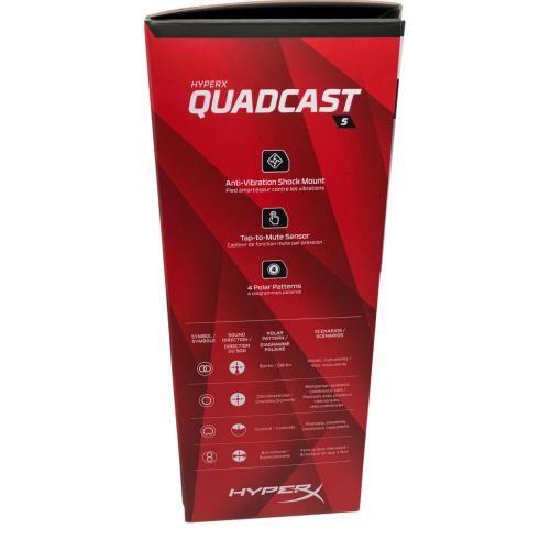 HYPERX (ハイパーエックス) コンデンサマイク QuadCast S 動作確認済み