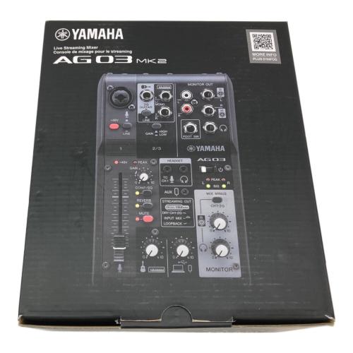 YAMAHA (ヤマハ) ライブストリーミングミキサー AG03MK2