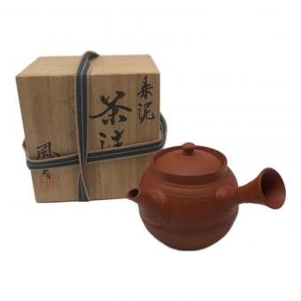 常滑焼 (トコナメヤキ) 急須　 村越風月 朱泥 茶注