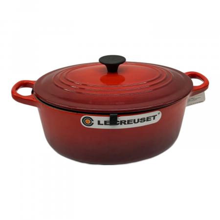 LE CREUSET (ルクルーゼ) 両手鍋 3.2ℓ SIZE 25cm レッド ココット