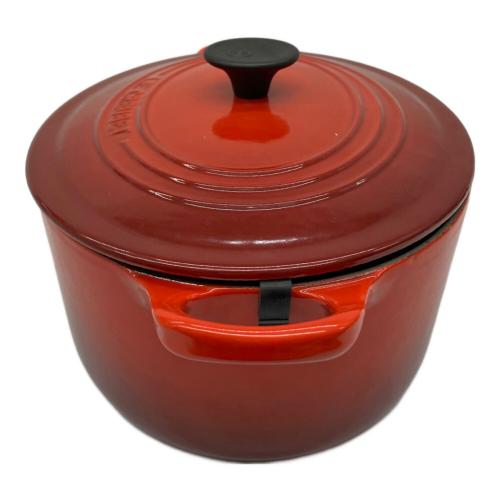 LE CREUSET (ルクルーゼ) 両手鍋 3.2ℓ SIZE 25cm レッド ココット・オーバル