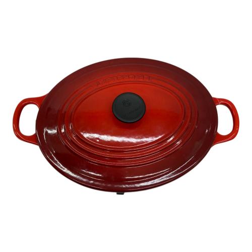 LE CREUSET (ルクルーゼ) 両手鍋 3.2ℓ SIZE 25cm レッド ココット・オーバル
