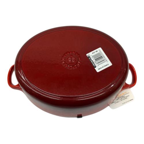LE CREUSET (ルクルーゼ) 両手鍋 3.2ℓ SIZE 25cm レッド ココット・オーバル