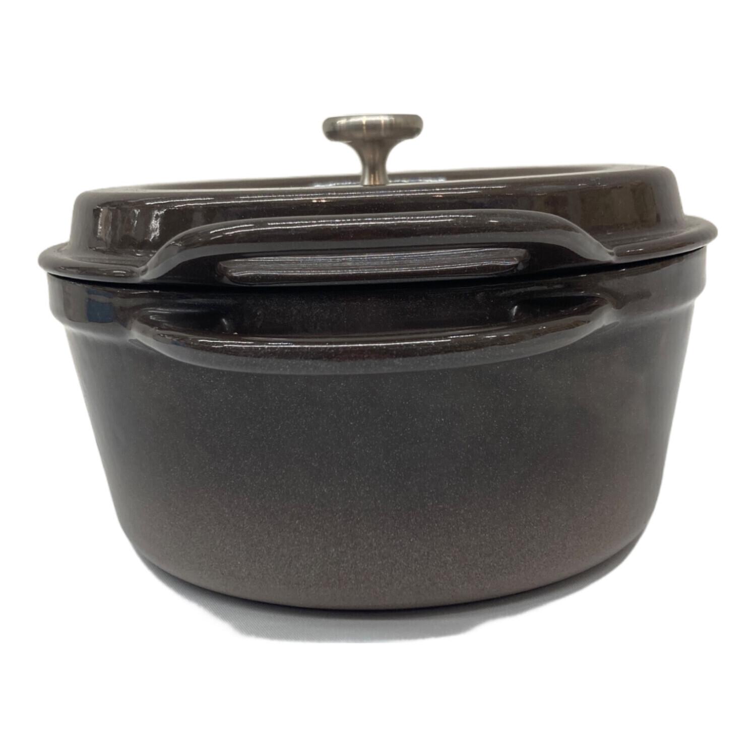 VERMICULAR 鋳鉄製 両手鍋 18cm 現状品 VERMICULAR (バーミキュラ) 両手鍋 18cm ブラウン｜トレファクONLINE