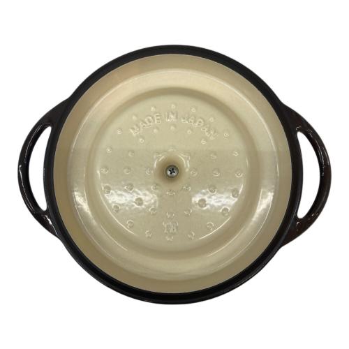 VERMICULAR 鋳鉄製 両手鍋 18cm 現状品 VERMICULAR (バーミキュラ) 両手鍋 18cm ブラウン｜トレファクONLINE