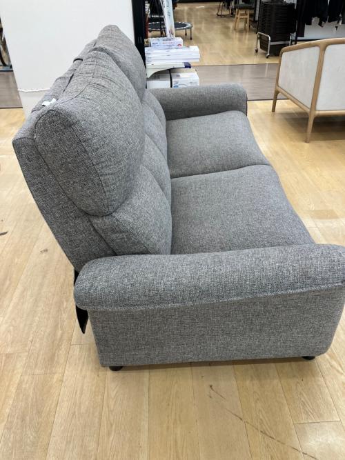 ニトリ 2人掛けリクライニングソファー 320 グレー Nピュール