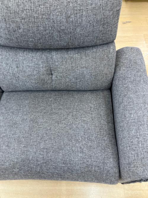 ニトリ 2人掛けリクライニングソファー 320 グレー Nピュール
