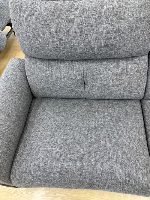 ニトリ 2人掛けリクライニングソファー 320 グレー Nピュール