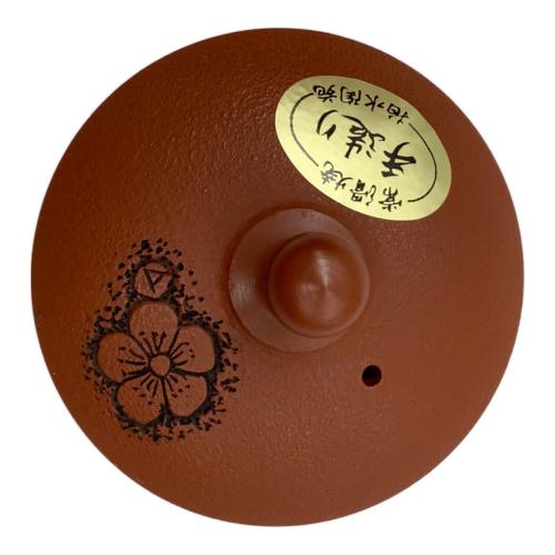 常滑焼 (トコナメヤキ) 朱泥彫込急須 磯村拍水 作