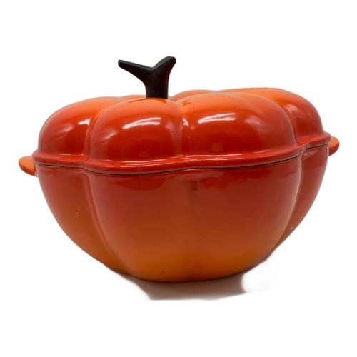 LE CREUSET (ルクルーゼ) 両手鍋バーコードシール残存 オレンジ