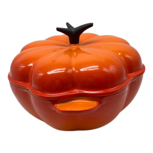 LE CREUSET (ルクルーゼ) 両手鍋バーコードシール残存 オレンジ