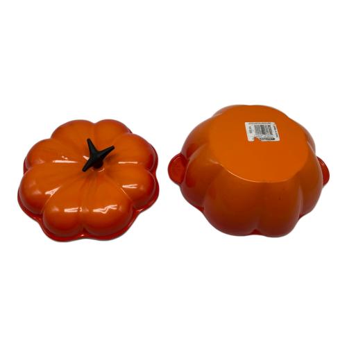 LE CREUSET (ルクルーゼ) 両手鍋バーコードシール残存 オレンジ