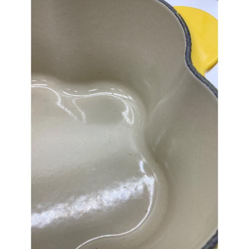 LE CREUSET (ルクルーゼ) 鍋 イエロー ココット・フルール