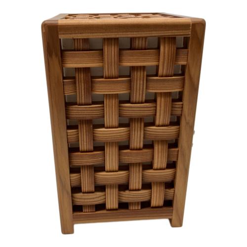 わにくらふと テーブルスタンド 2022年製 飛騨組子「千鳥格子」