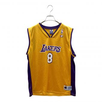 Champion (チャンピオン) 90sゲームシャツ #8 コービーブライアント  LAKERS NBA 古着 メンズ SIZE XL イエロー×パープル