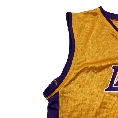 Champion (チャンピオン) 90sゲームシャツ #8 コービーブライアント  LAKERS NBA 古着 メンズ SIZE XL イエロー×パープル