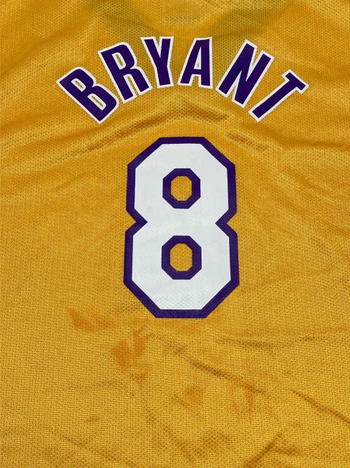Champion (チャンピオン) 90sゲームシャツ #8 コービーブライアント  LAKERS NBA 古着 メンズ SIZE XL イエロー×パープル