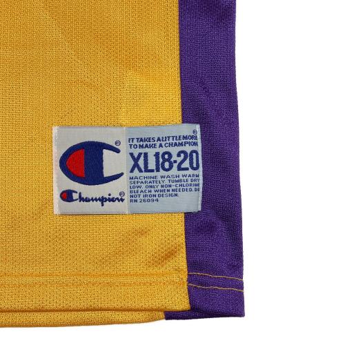 Champion (チャンピオン) 90sゲームシャツ #8 コービーブライアント  LAKERS NBA 古着 メンズ SIZE XL イエロー×パープル