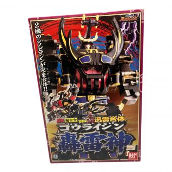 BANDAI (バンダイ) DX超合金 轟雷神 戦隊ヒーロー ネーム跡・ゴウライスタッグの胴体ジョイント部分(轟雷神の脚部)破損有
