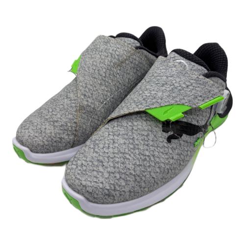 PUMA (プーマ) ゴルフシューズ 379208-01 メンズ SIZE 26cm グレー×グリーン
