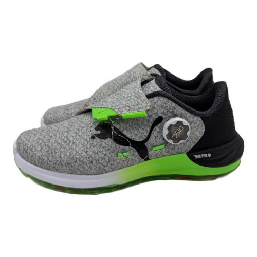 PUMA (プーマ) ゴルフシューズ 379208-01 メンズ SIZE 26cm グレー×グリーン