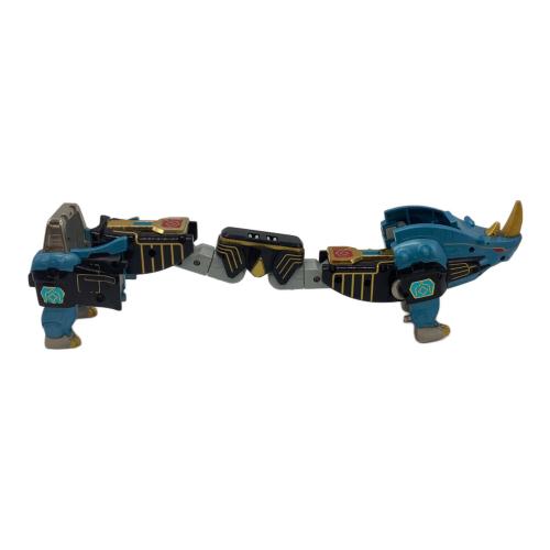 ガオライノス＆ガオマジロ レトロホビー ライノス胴体の固定難有 DX超合金