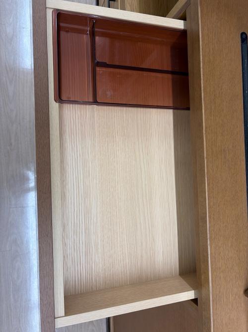 karimoku (カリモク) 2枚扉食器棚 ET4410 ライトブラウン