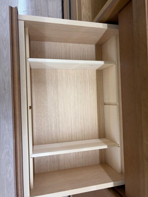 karimoku (カリモク) 2枚扉食器棚 ET4410 ライトブラウン