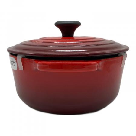 LE CREUSET (ルクルーゼ) 両手鍋 20cm/24L チェリーレッド ココット