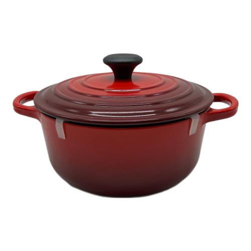 LE CREUSET (ルクルーゼ) 両手鍋 20cm/24L チェリーレッド ココット・ロンド
