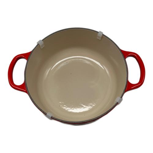LE CREUSET (ルクルーゼ) 両手鍋 20cm/24L チェリーレッド ココット・ロンド