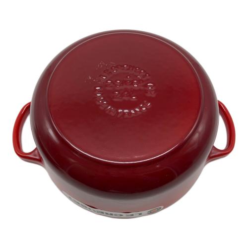 LE CREUSET (ルクルーゼ) 両手鍋 20cm/24L チェリーレッド ココット・ロンド