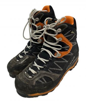 AKU (アク) トレッキングシューズ ブラック×オレンジ サイズ:24
