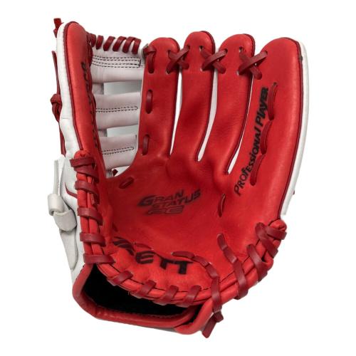 ZETT (ゼット) GRAN STATUS グローブ BJGA71117 ホワイト×レッド