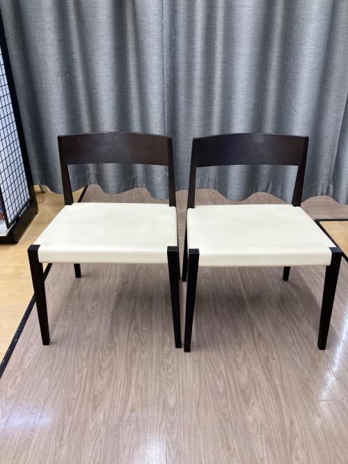 arflex (アルフレックス) ダイニング5点セット ダークブラウン×ホワイト テーブル：REKTA チェア：SHIN