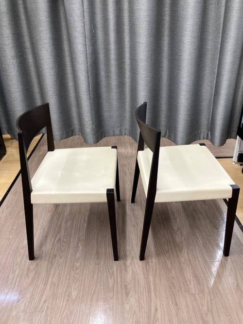 arflex (アルフレックス) ダイニング5点セット ダークブラウン×ホワイト テーブル：REKTA チェア：SHIN