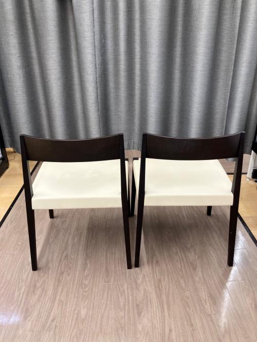 arflex (アルフレックス) ダイニング5点セット ダークブラウン×ホワイト テーブル：REKTA チェア：SHIN