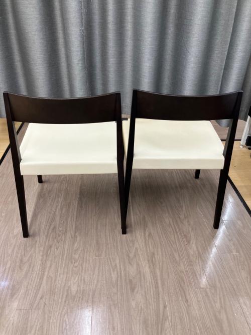 arflex (アルフレックス) ダイニング5点セット ダークブラウン×ホワイト テーブル：REKTA チェア：SHIN